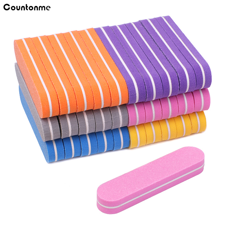 Nail File Titanium - 10Pcs Mini Nail File Buffer Block