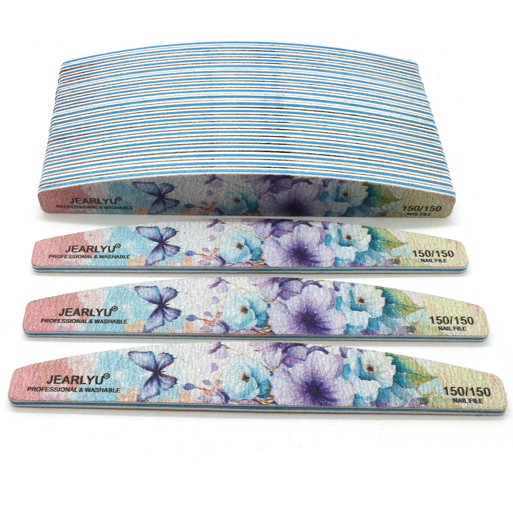 Nail File Titanium - 50Pcs Boat Shape Nail Art File
