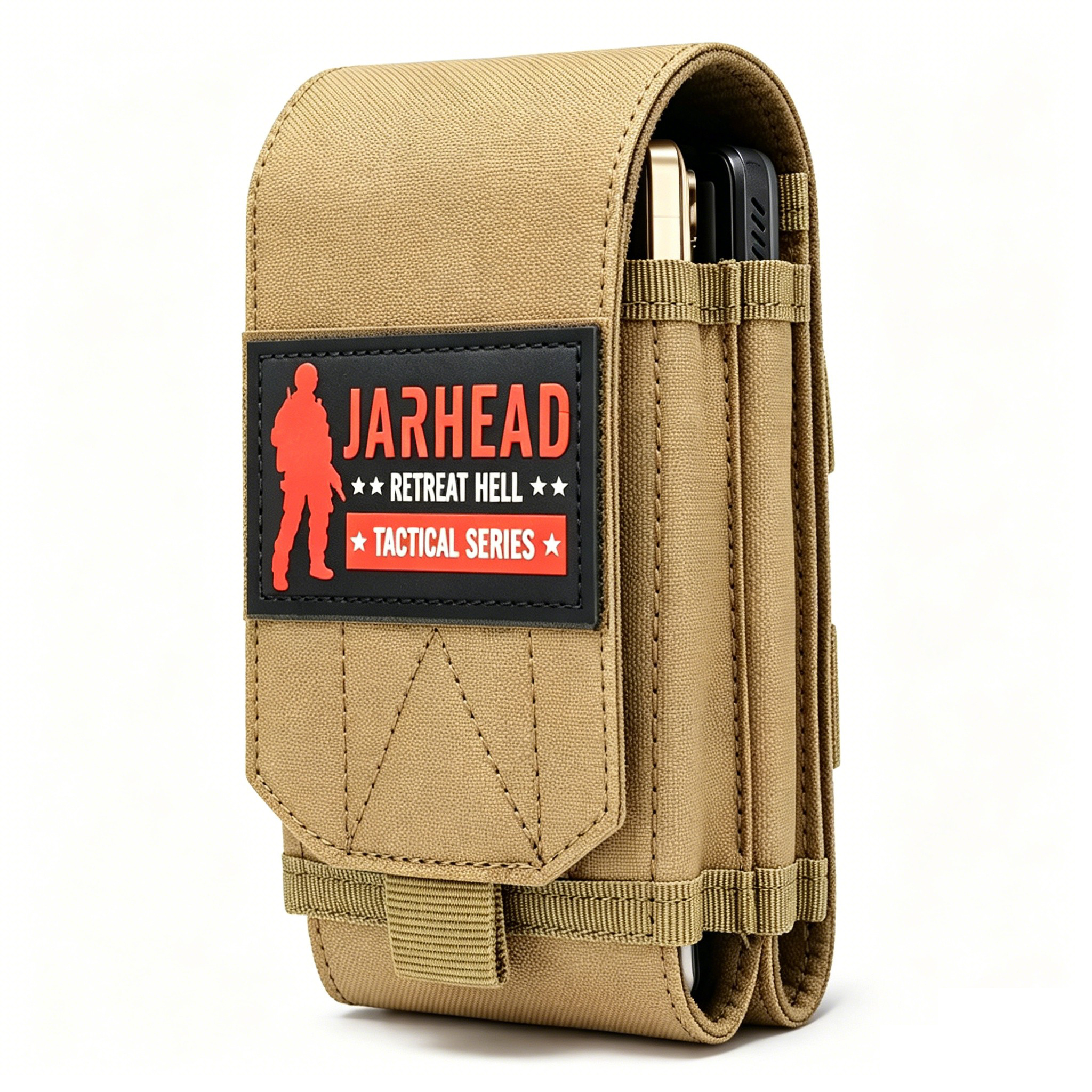 Edc Carry Belt Pouch - Outdoor Tactical Double MOLLE Cell Phone