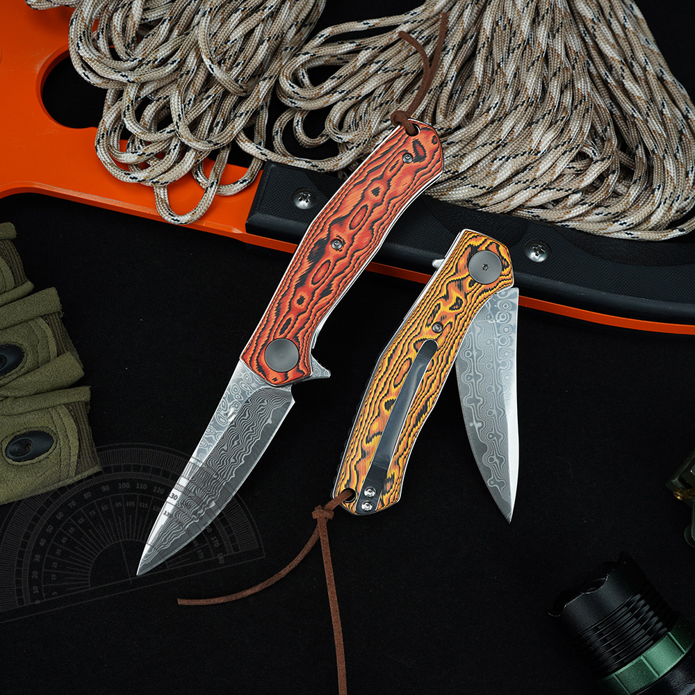 KS 4020 Damascus Knife Portabl - đánh giá và giá Edc Carry For Men
