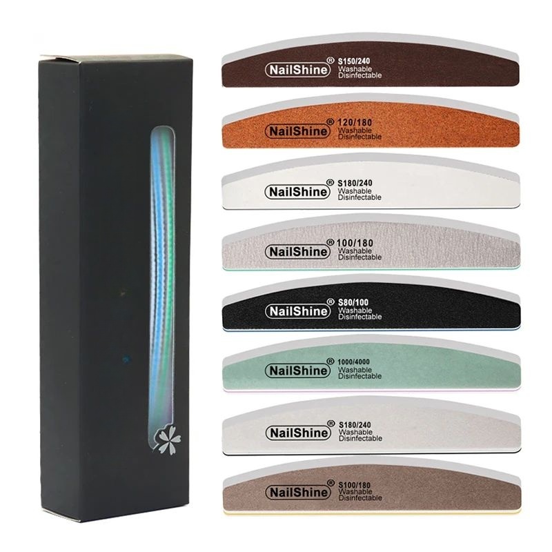 8Pcs/Box Nail File Buffer Kit  - đánh giá và giá Nail File Titanium