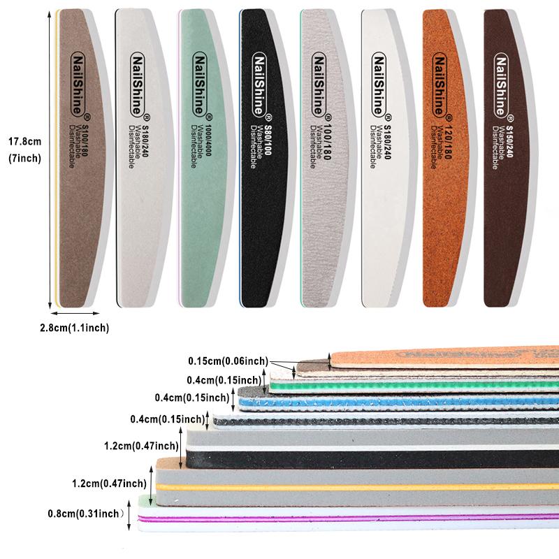 8Pcs/Box Nail File Buffer Kit  - đánh giá và giá Nail File Titanium
