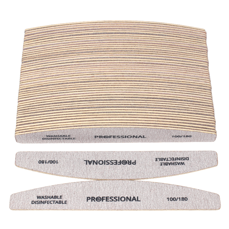 50pcs/lot Wood Sandpaper Nail  - đánh giá và giá Nail File Titanium