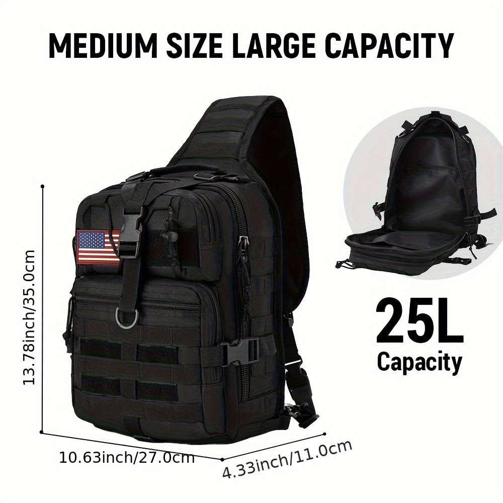 1pc 6.6gal Tactical Sling Back - đánh giá và giá Edc Everyday Carry Bag