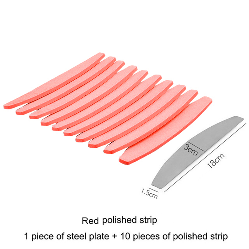 1 set (10 pcs) Pink Sponge Nai - đánh giá và giá Nail File Titanium