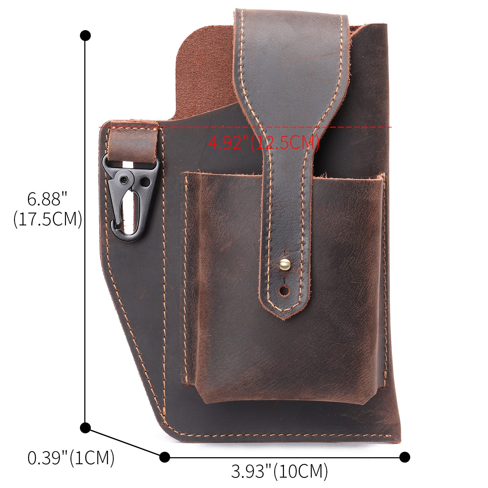 Crazy Horse Leather Phone Hols - đánh giá và giá Edc Carry For Men