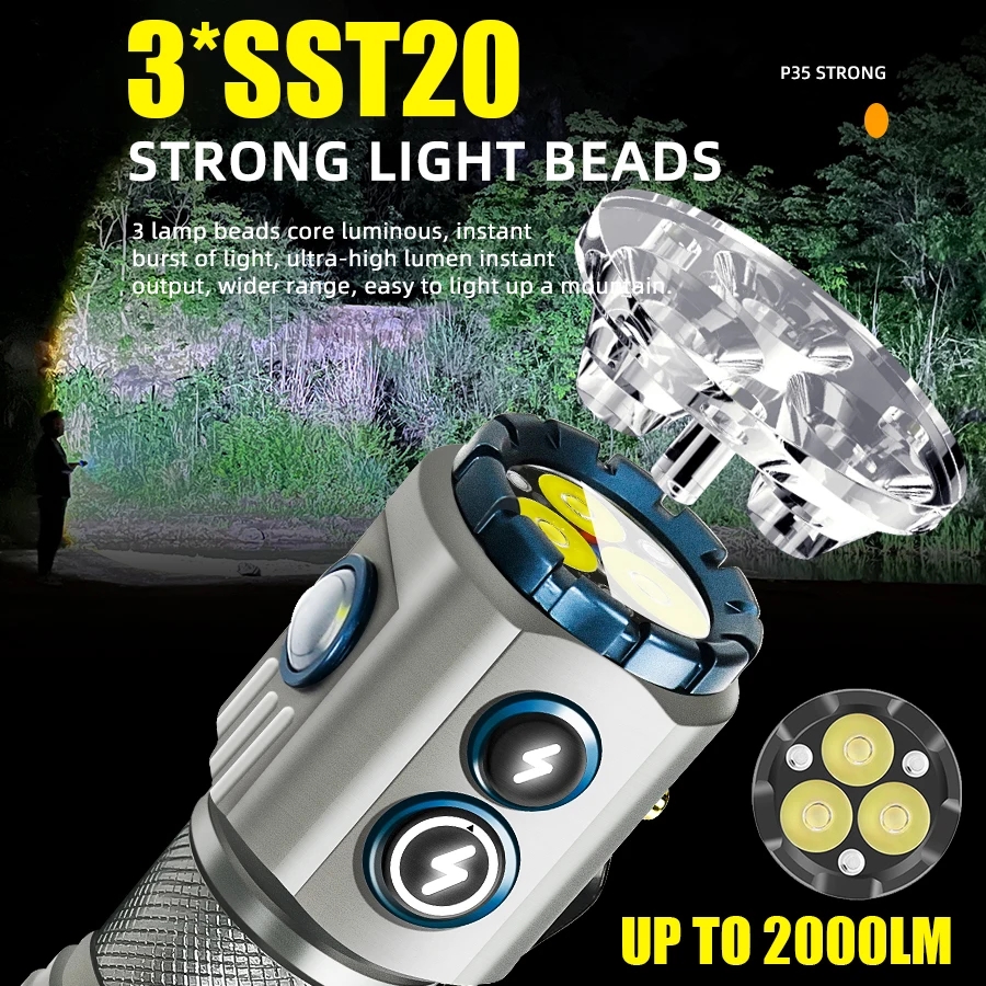 Powerful 2000LM EDC Flashlight - đánh giá và giá Edc Daily Carry