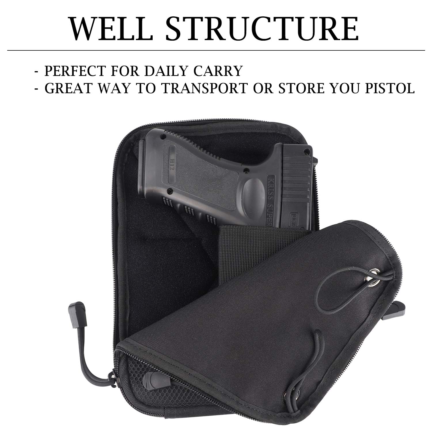 Molle Tactical Concealed Gun H - đánh giá và giá Edc Concealed Carry Fanny Pack