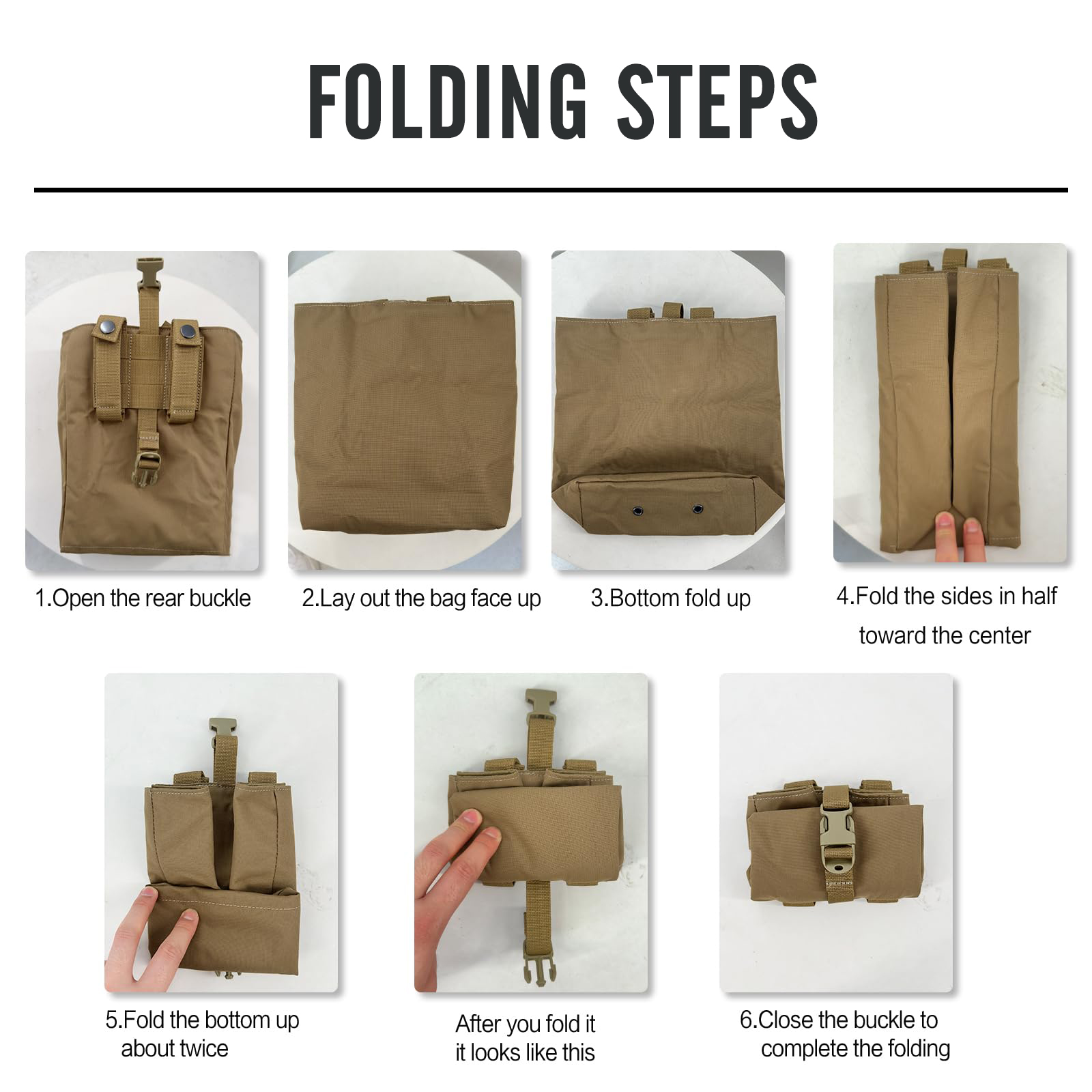 New Molle Folding Dump Drop Ma - đánh giá và giá Edc Everyday Carry