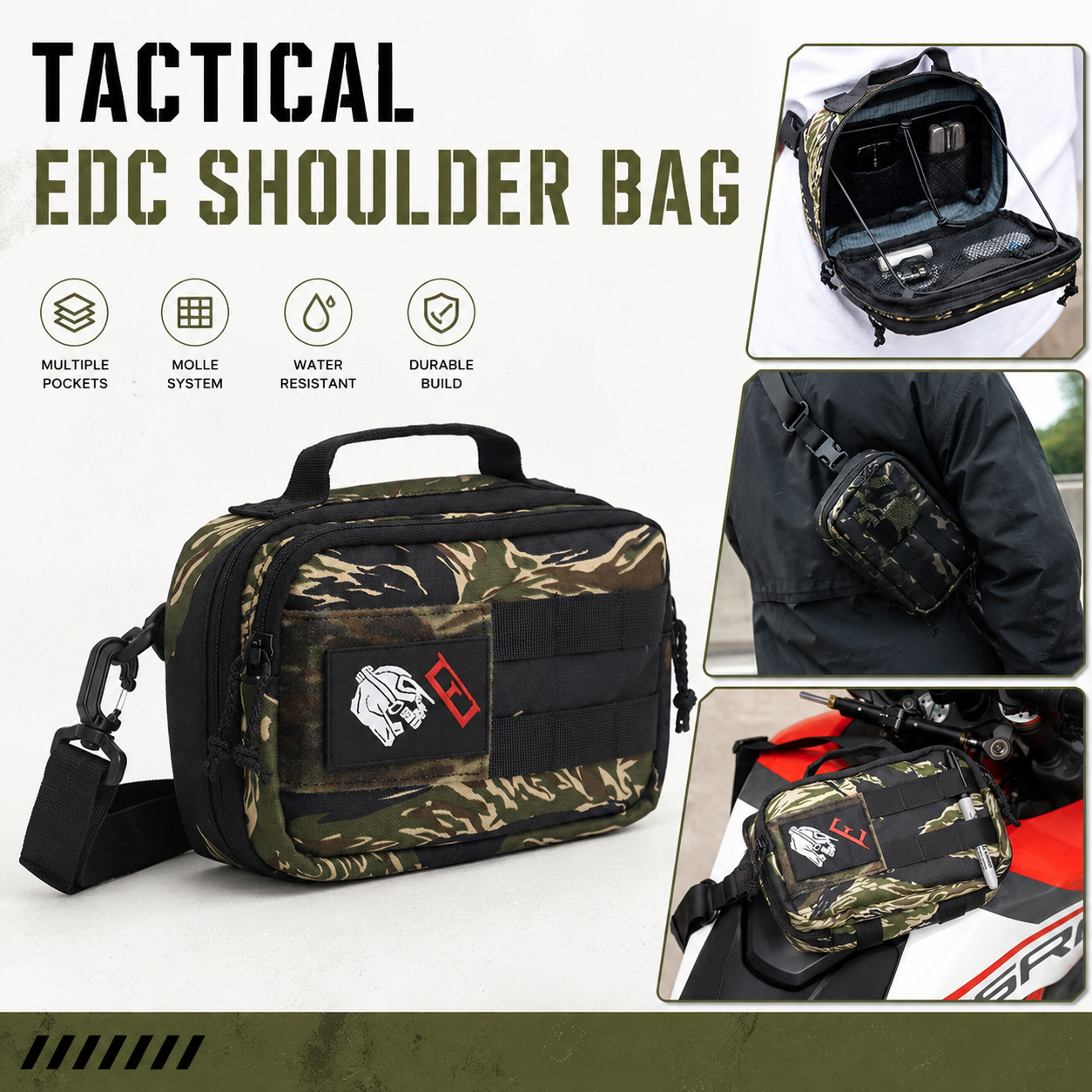 Tactical EDC Shoulder Bag Men  - đánh giá và giá Edc Carry For Men