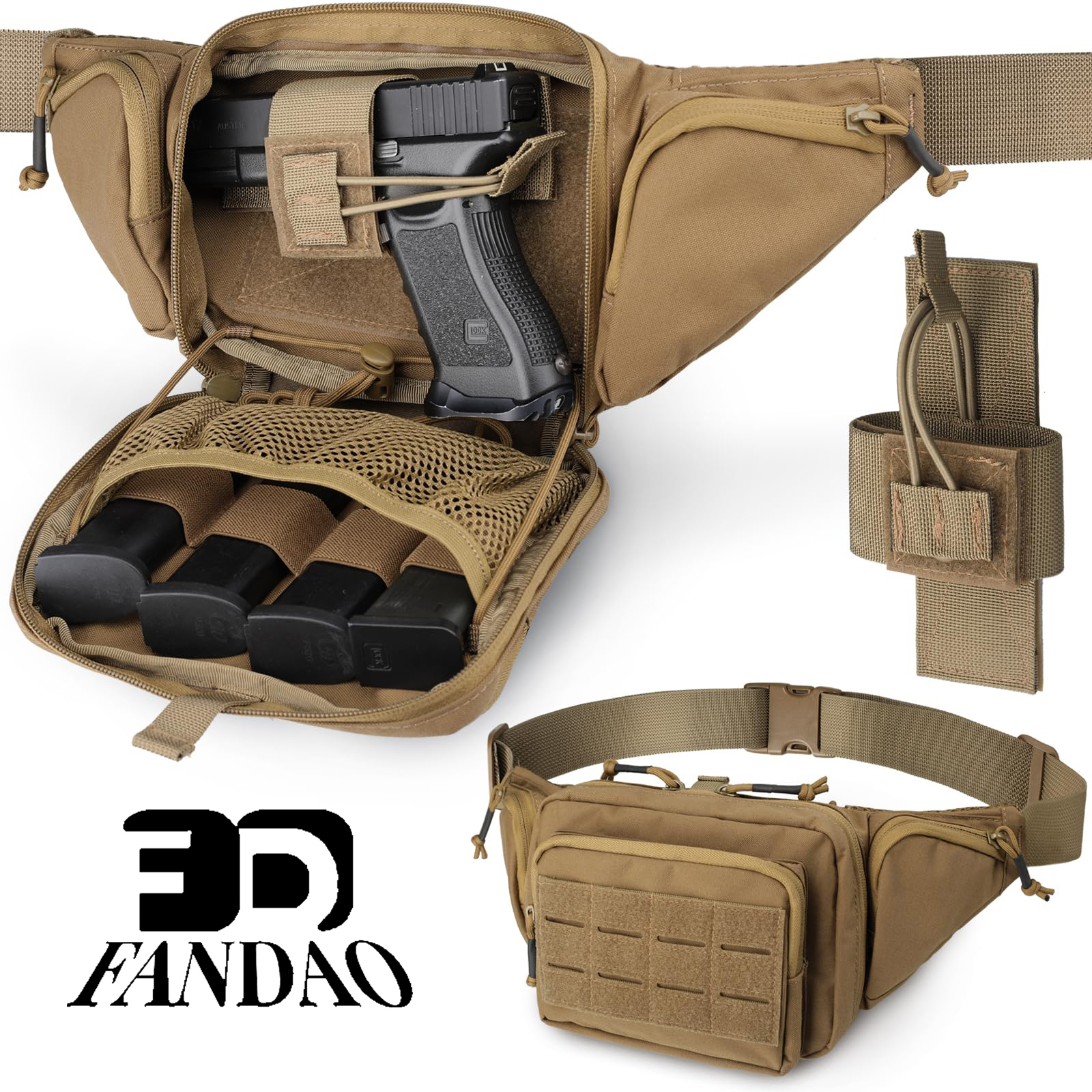 Tactical Concealed Carry Fanny - đánh giá và giá Edc Concealed Carry Fanny Pack