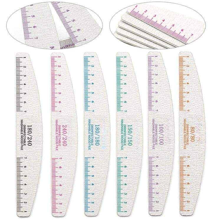 50pcs Nail File Wooden Sanding - đánh giá và giá Nail File Titanium