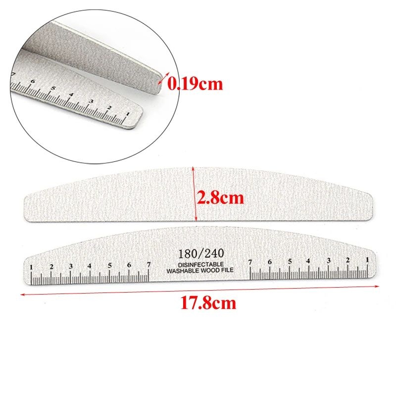 50pcs Nail File Wooden Sanding - đánh giá và giá Nail File Titanium