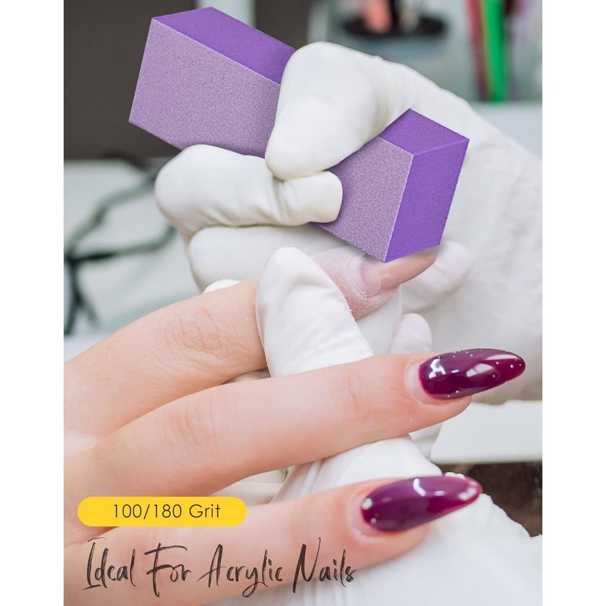 Maryton Nail Buffer Block, Med - đánh giá và giá Nail File Titanium